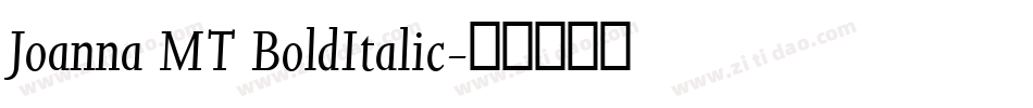 Joanna MT BoldItalic字体转换